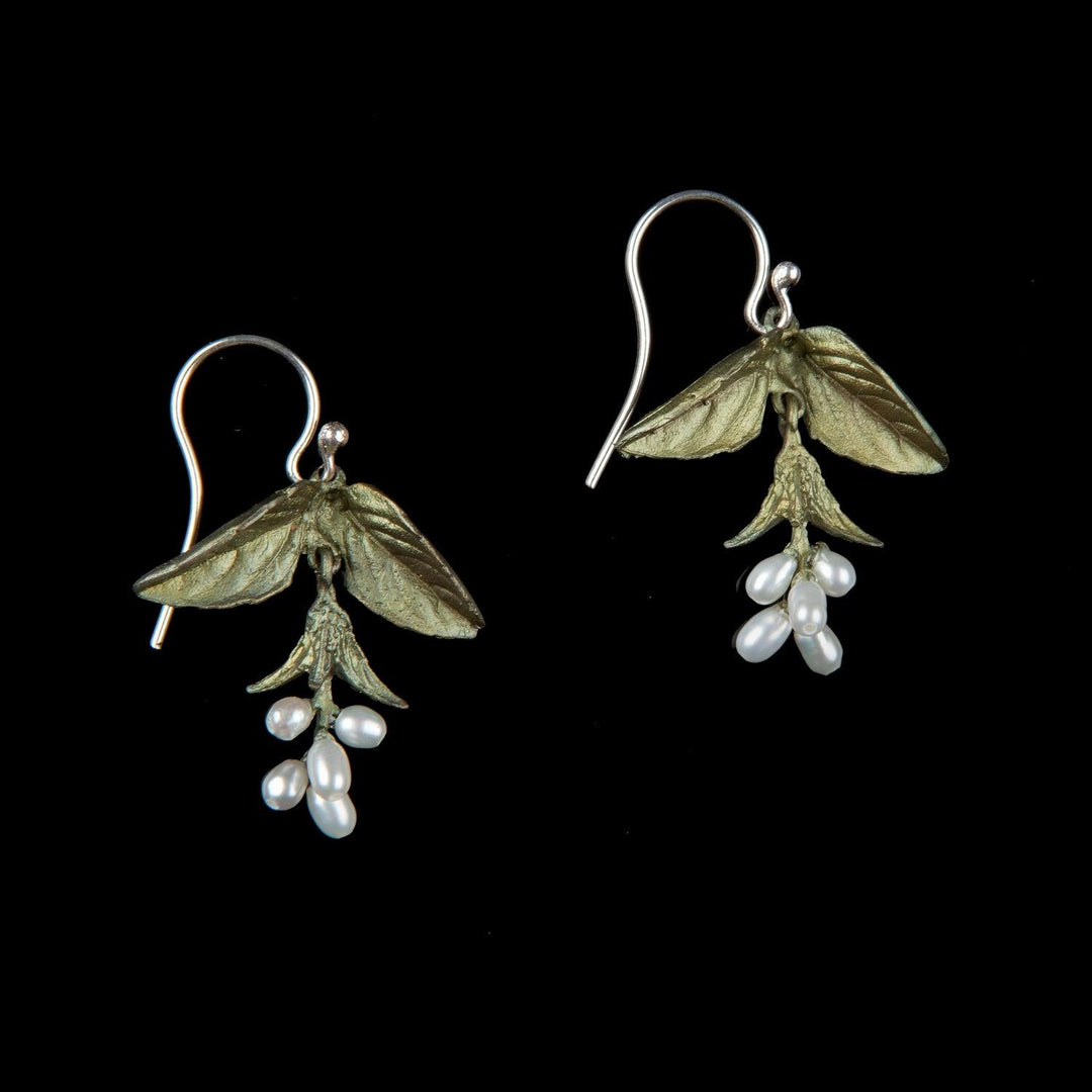 Sweet Basil Earrings - Wire Drop - Michael Michaud Jewellery