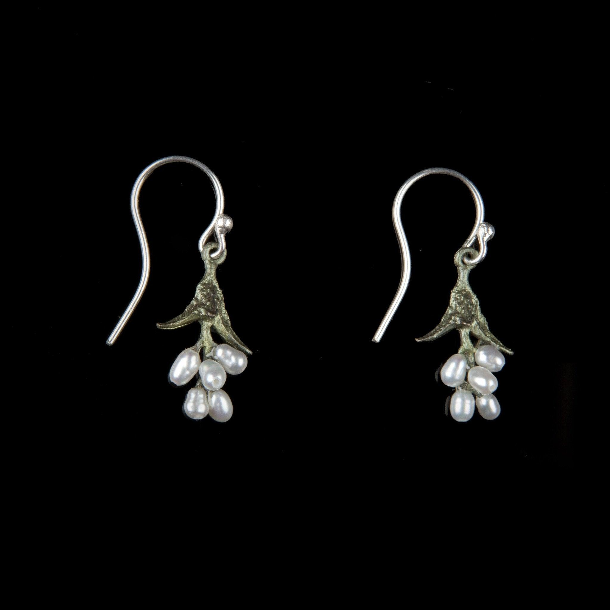 Sweet Basil Earrings - Pearl Drop - Michael Michaud Jewellery