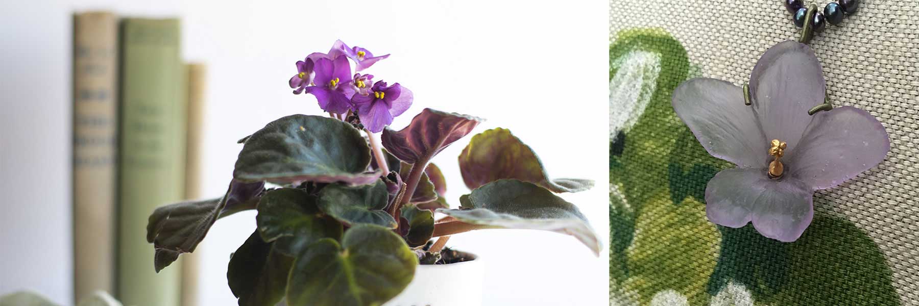 African Violet Jewellery