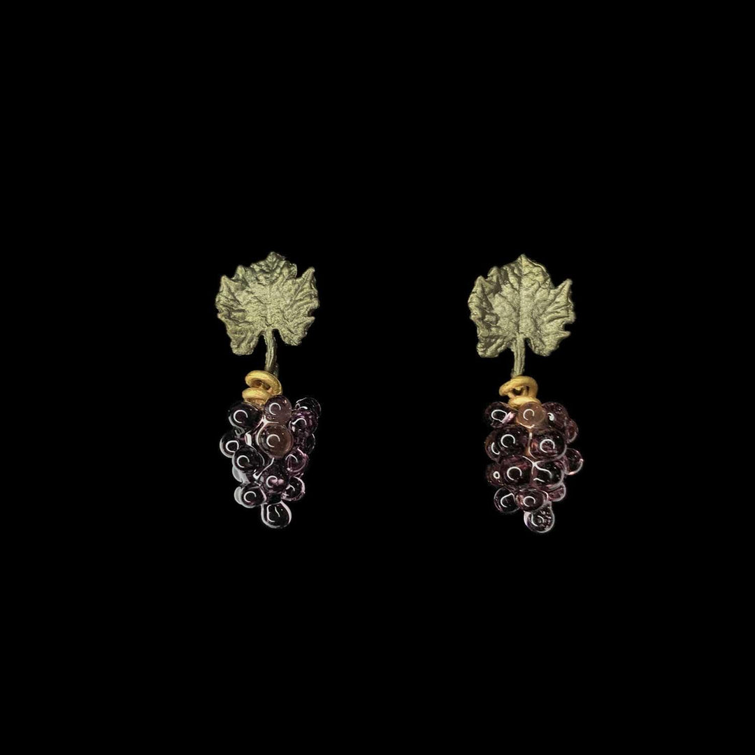 Wild Grape Vine Earrings - Post - Michael Michaud Jewellery