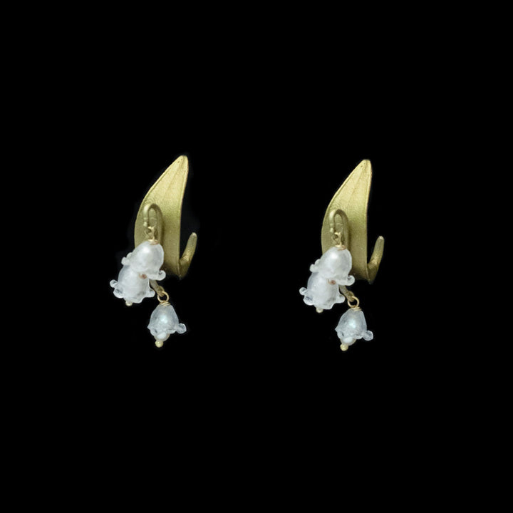 Lily of the Valley Earrings - Hoop Post