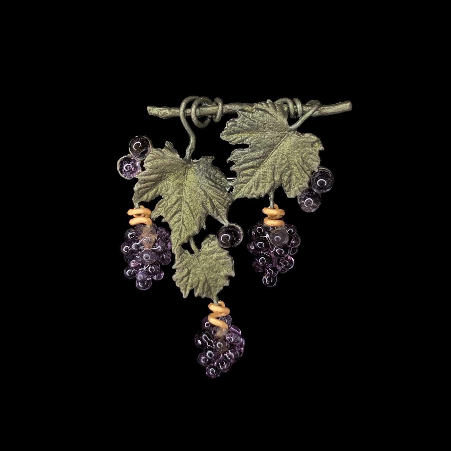 Wild Grape Vine Brooch - Michael Michaud Jewellery