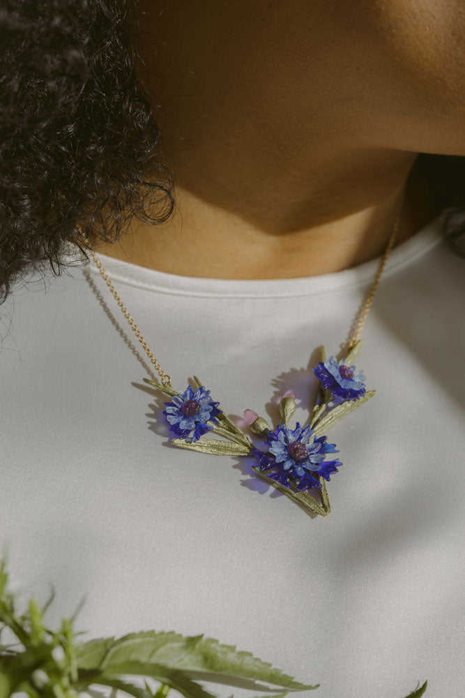 Cornflower Necklace