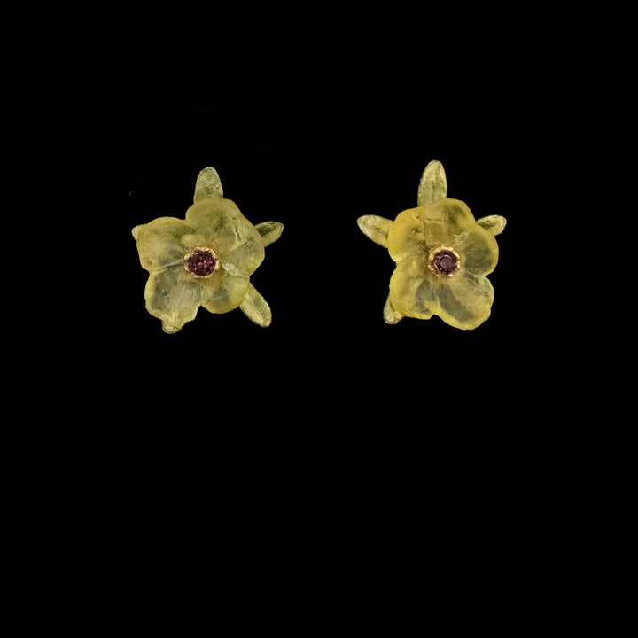 French Bouquet Earrings - Post Yellow