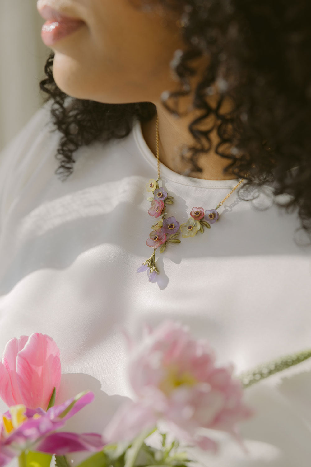 French Bouquet Necklace - Statement
