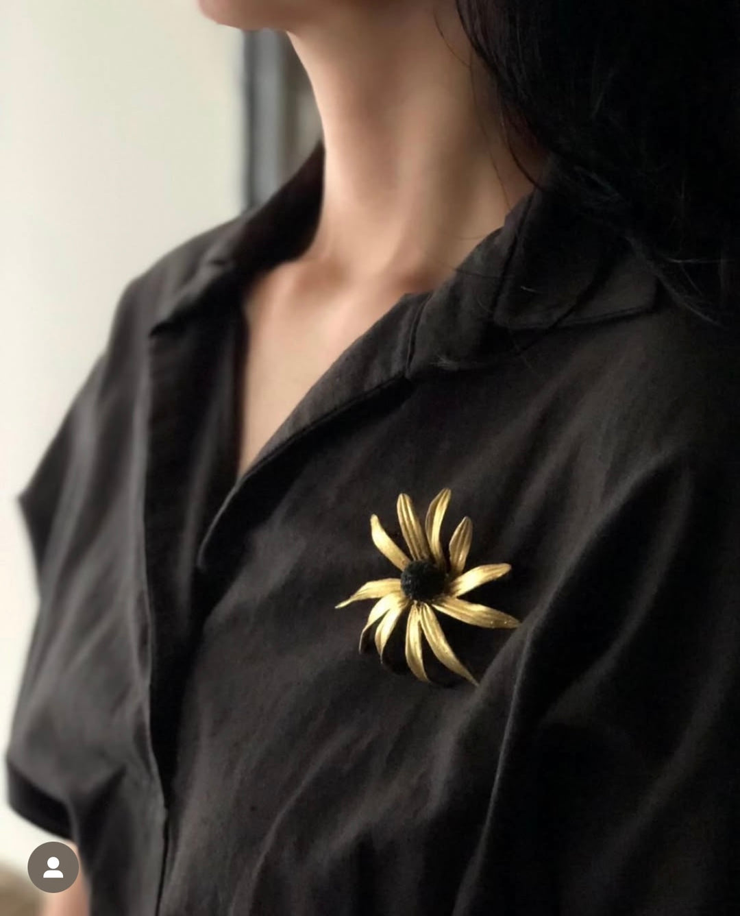 Black-Eyed Susan Brooch - Statement