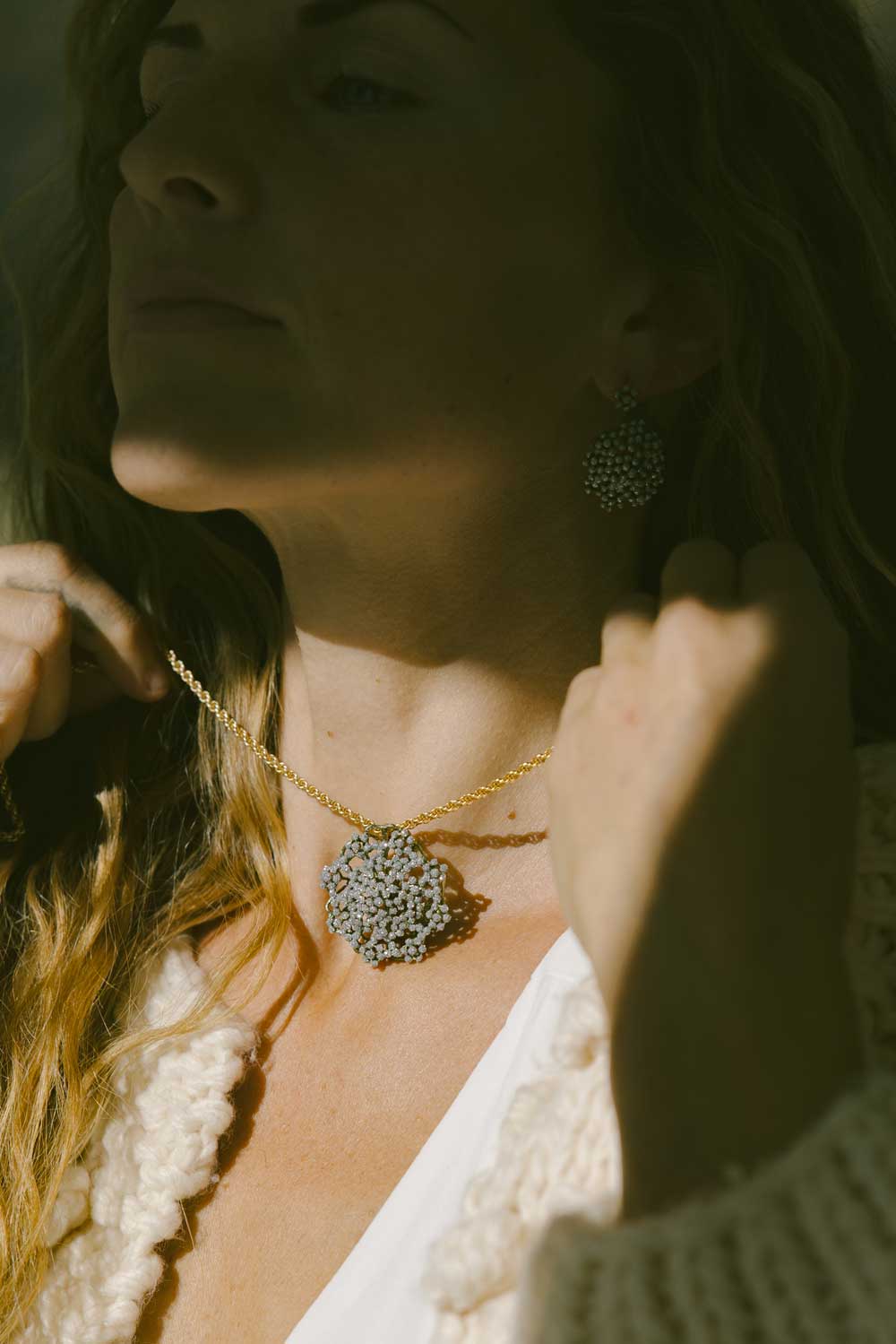 Queen Anne's Lace Pendant - Statement – Michael Michaud UK Limited