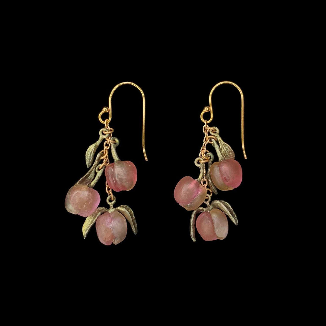 Peach Tree Earrings - 3 Drop Wire - Michael Michaud Jewellery