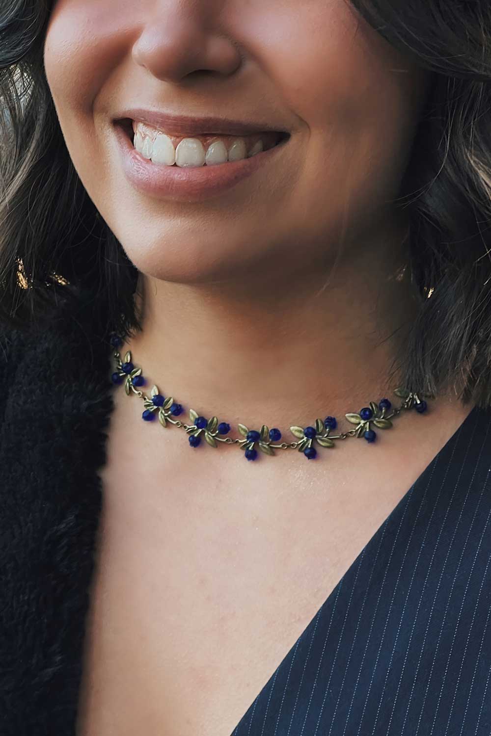 Petite Blueberry Necklace