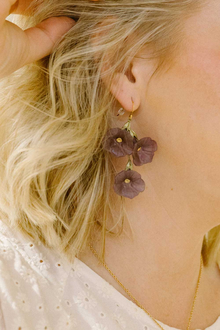 Petunia Earrings - Large Wire