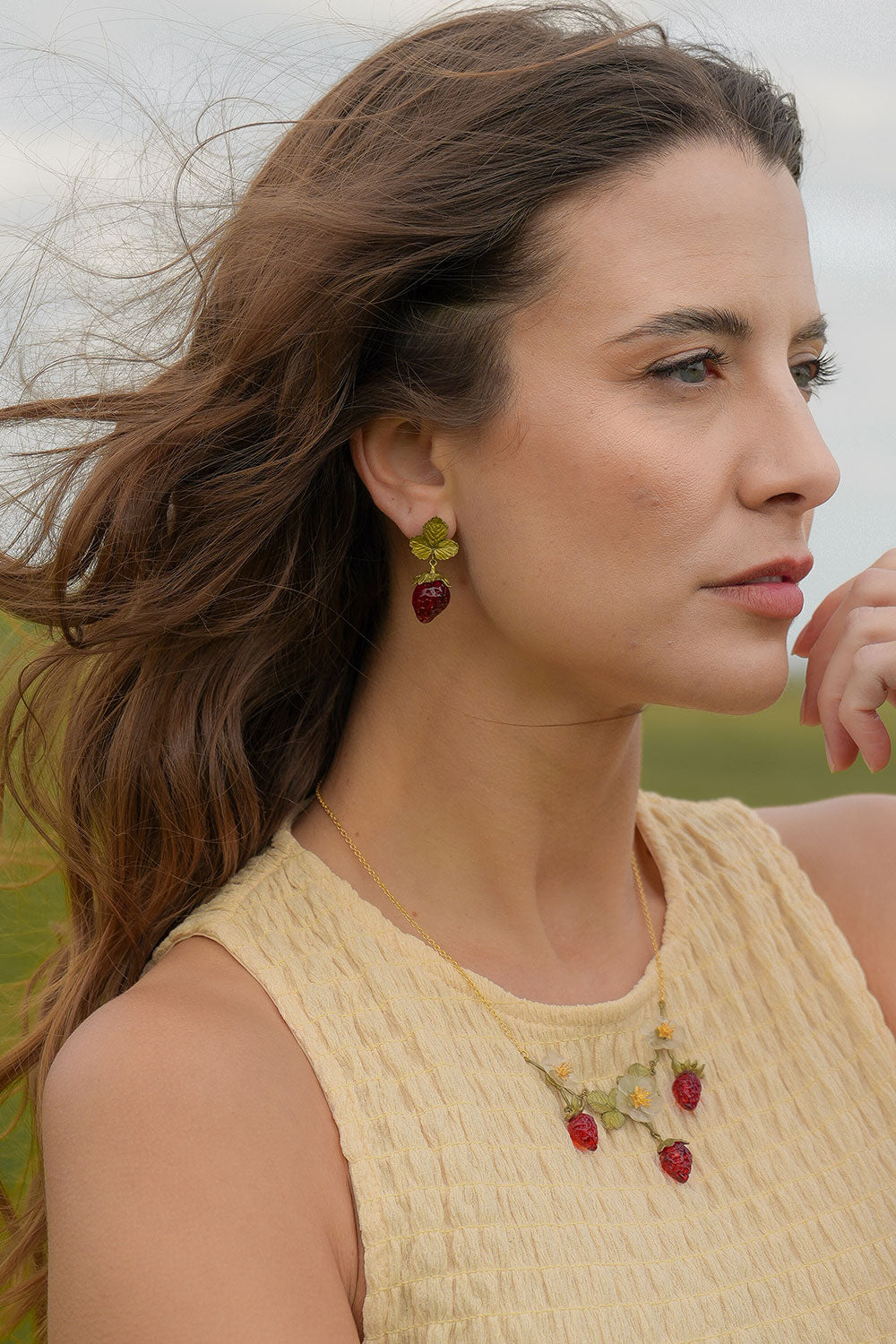 Strawberry Earrings - Post