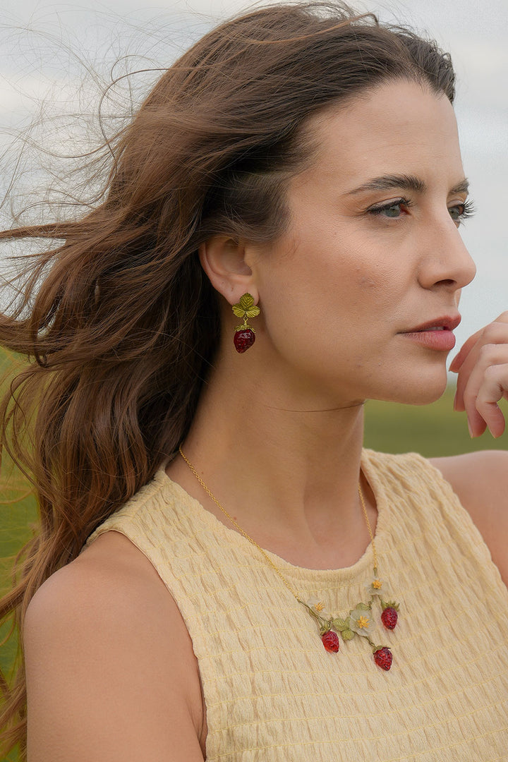 Strawberry Earrings - Post