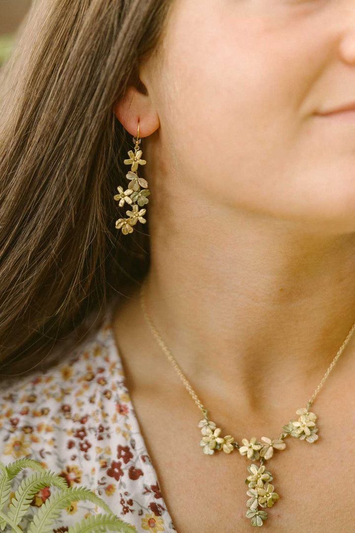 Wood Sorrel Earrings - Statement Wire