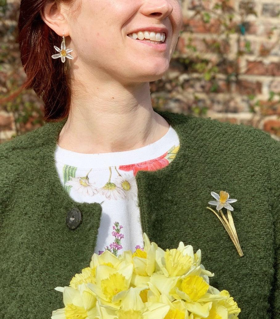 Daffodil Brooch - Michael Michaud Jewellery