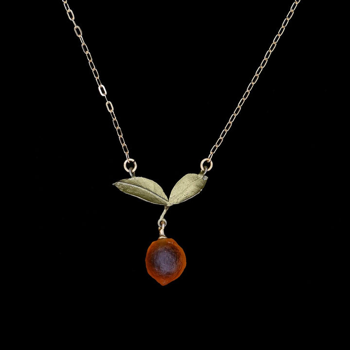 Orange Pendant - Dainty Drop - Michael Michaud Jewellery