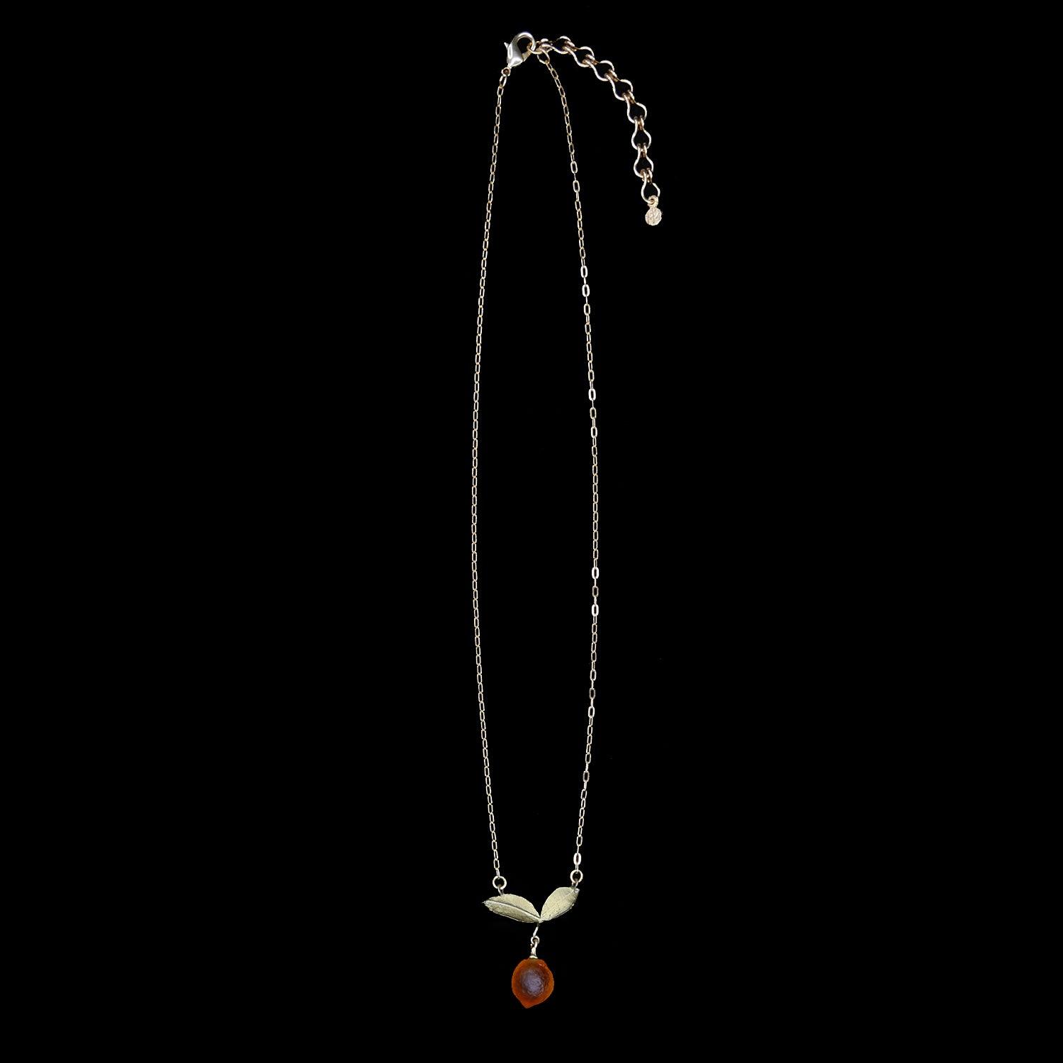 Orange Pendant - Dainty Drop - Michael Michaud Jewellery