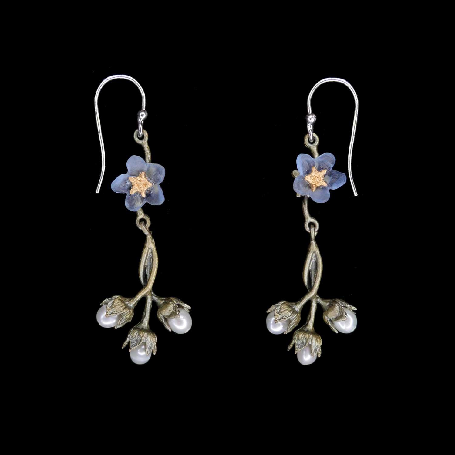 Forget Me Not Earrings - Wire - Michael Michaud Jewellery