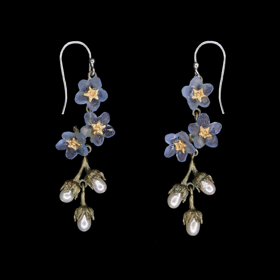 Forget Me Not Earrings - Shower Wire - Michael Michaud Jewellery