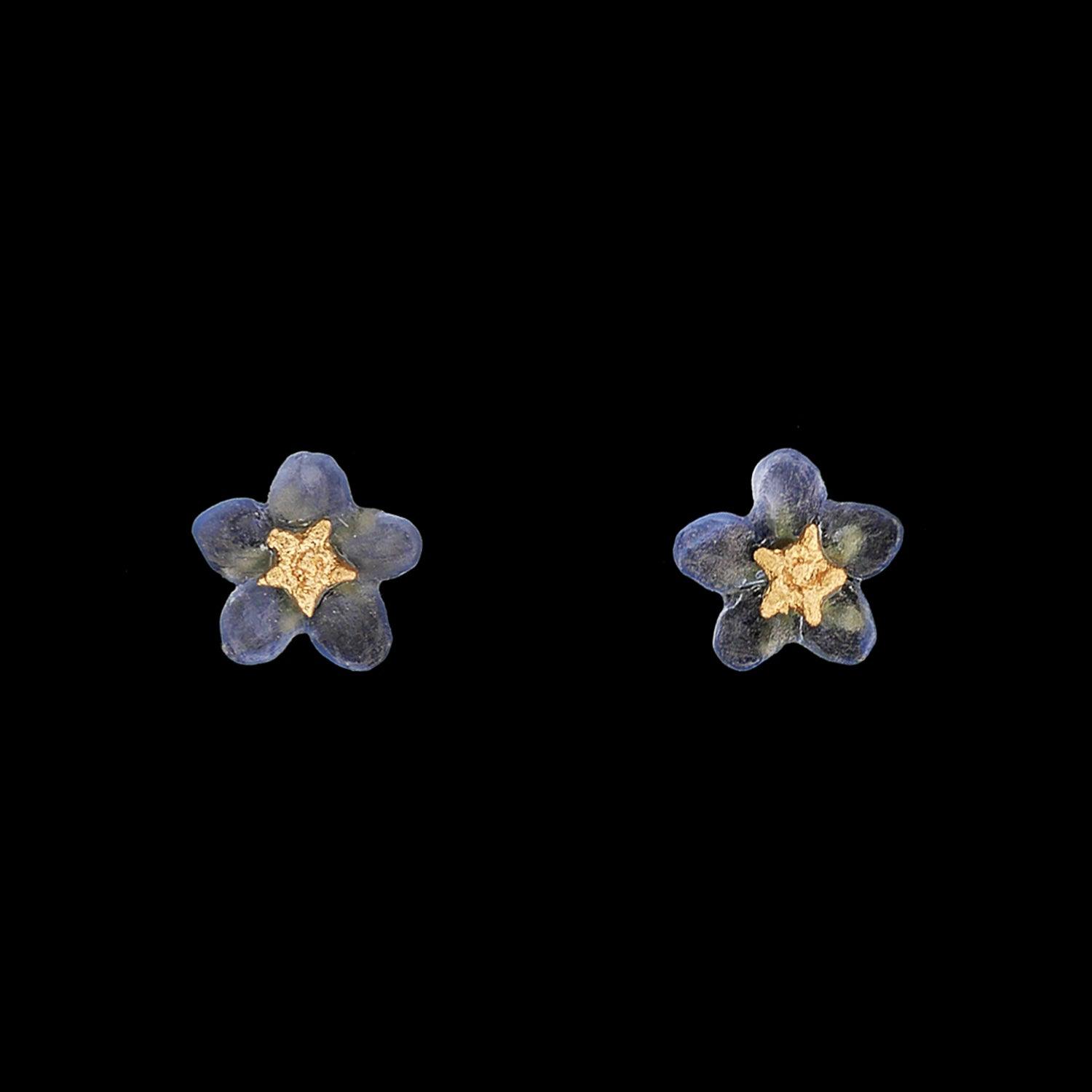 Forget Me Not Earrings - Petite Post - Michael Michaud Jewellery