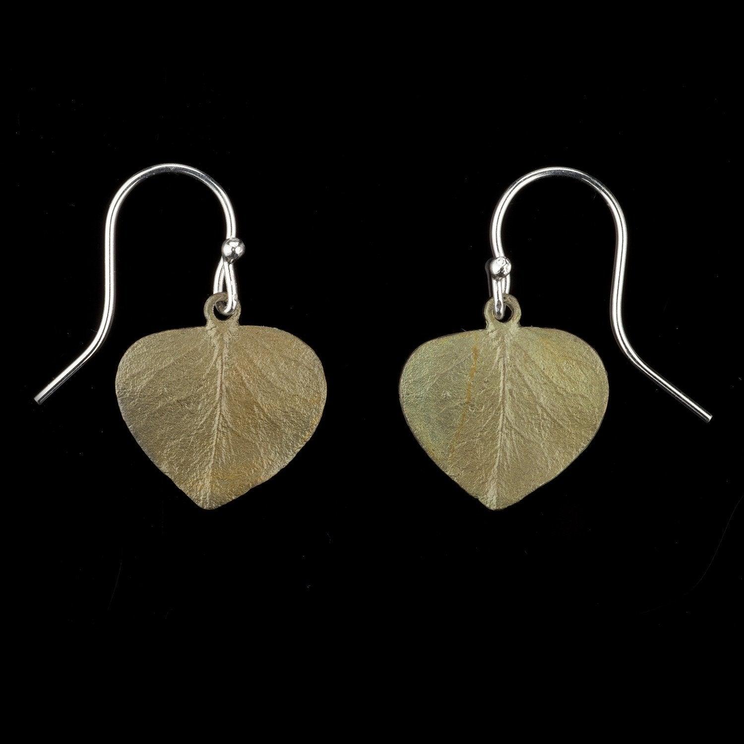 Eucalyptus Earrings - Leaf Wire Drop - Michael Michaud Jewellery