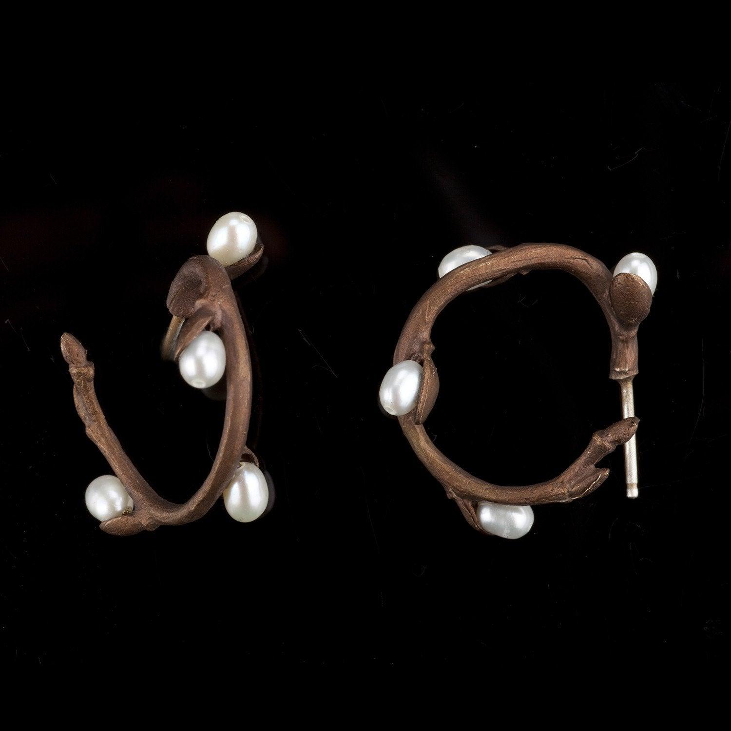 Pussy Willow Earrings - Hoop - Michael Michaud Jewellery