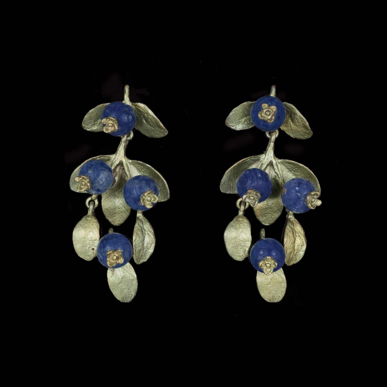Blueberry Earrings - Drop - Michael Michaud Jewellery