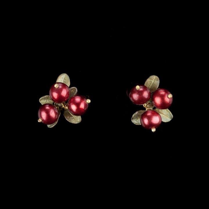 Cranberry Earrings - 3 Berry Post - Michael Michaud Jewellery