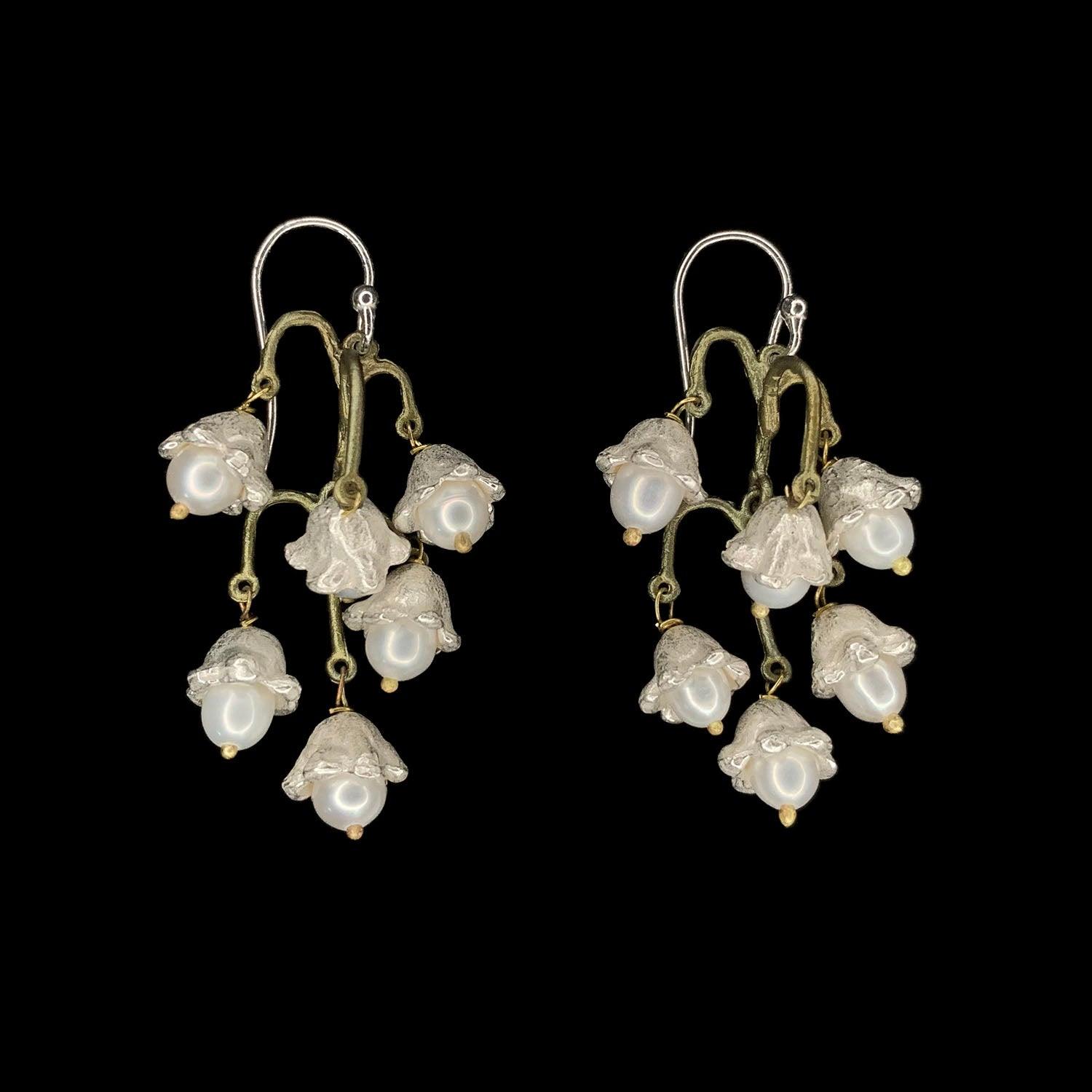Lily of the Valley Earrings - Flowers Statement - Michael Michaud Jewellery