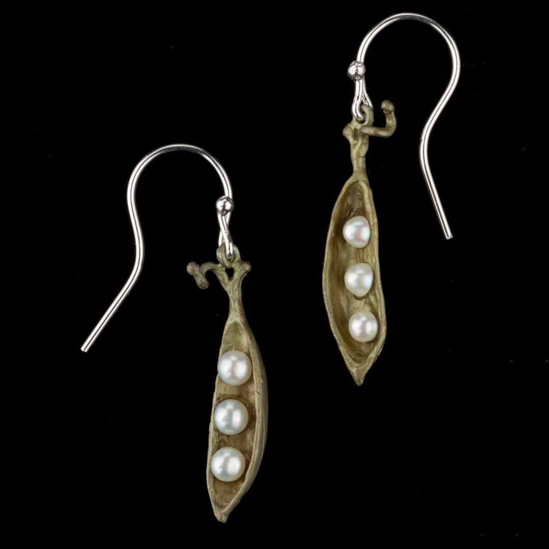 Pea Pod Earrings - Petite Drop - Michael Michaud Jewellery