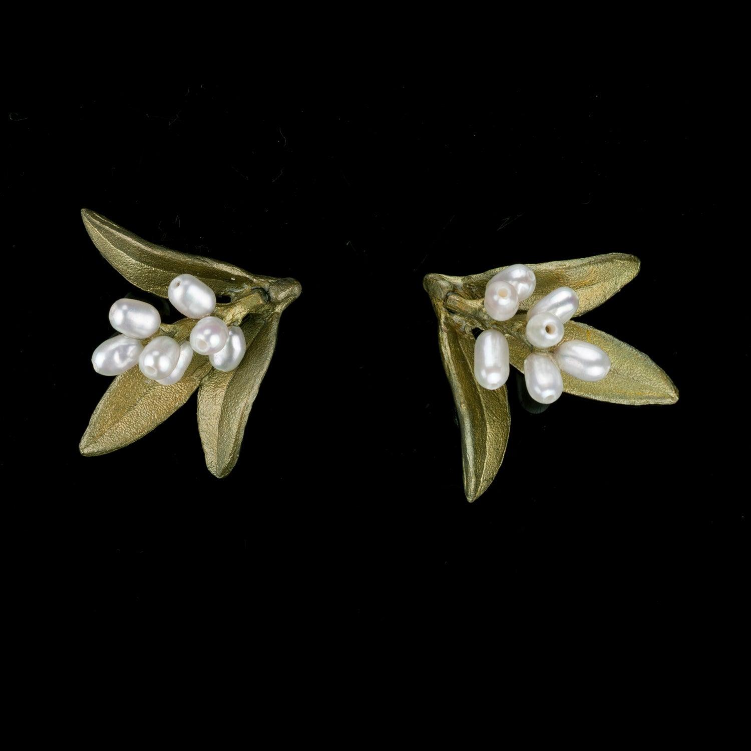Flowering Myrtle Earrings - Post - Michael Michaud Jewellery