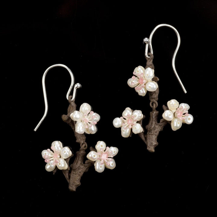 Cherry Blossom Earrings - Twigs - Michael Michaud Jewellery
