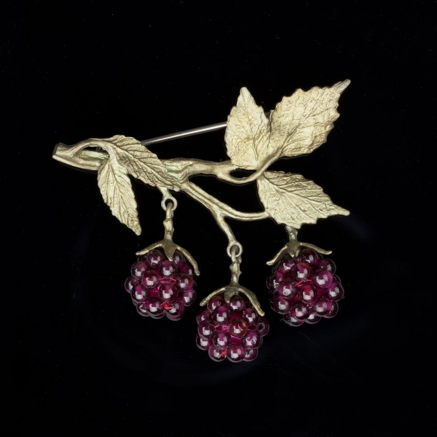 Raspberry Brooch - Michael Michaud Jewellery