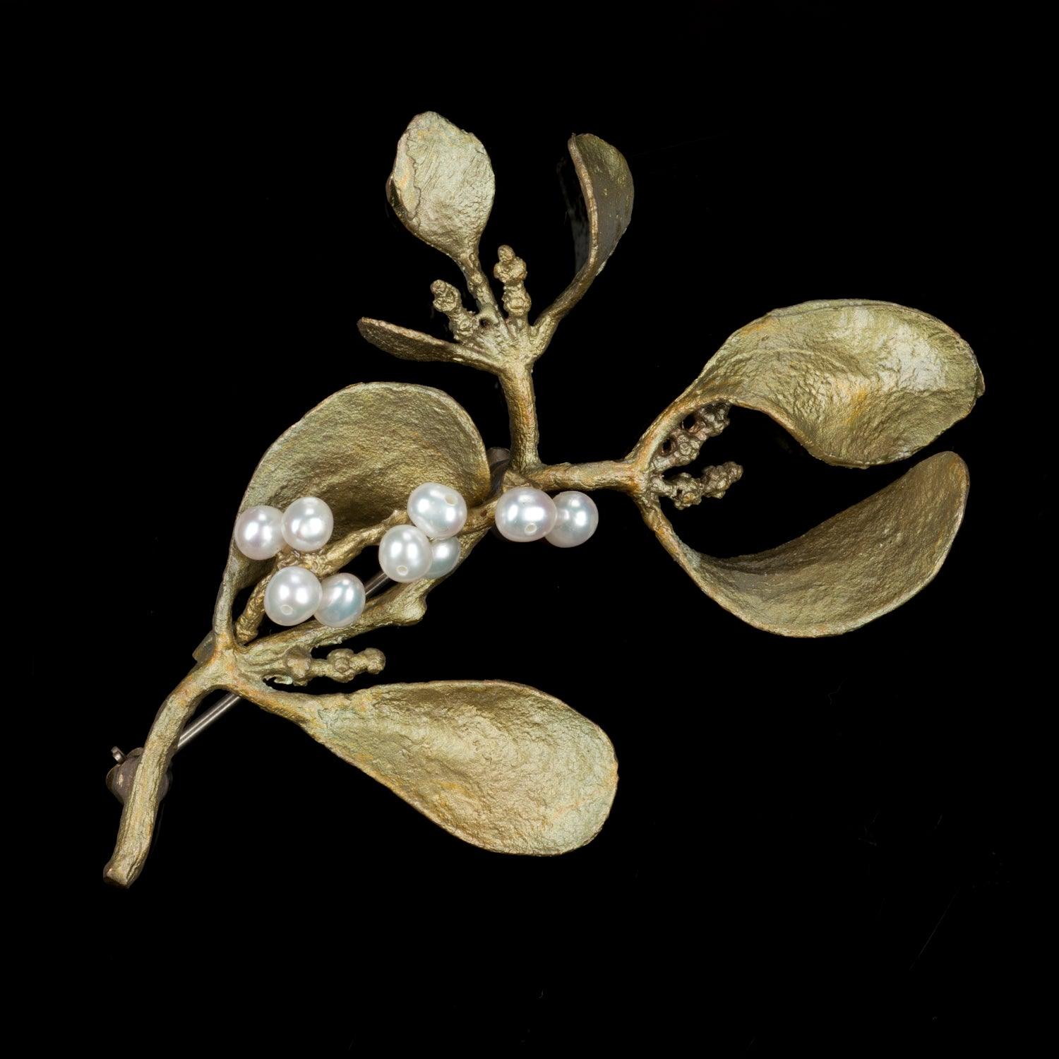 Mistletoe Brooch - Michael Michaud Jewellery