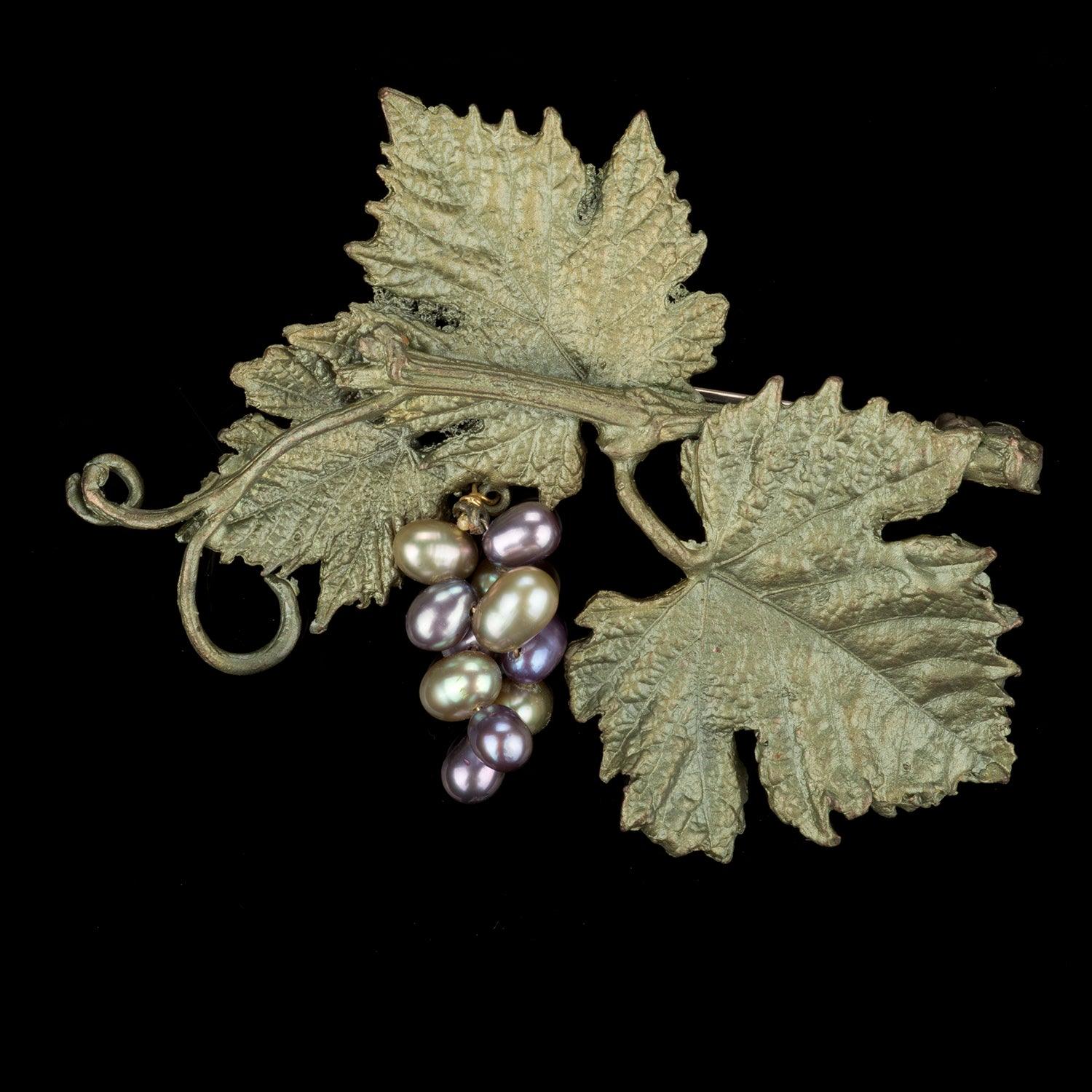 Grape Vines Brooch - Michael Michaud Jewellery