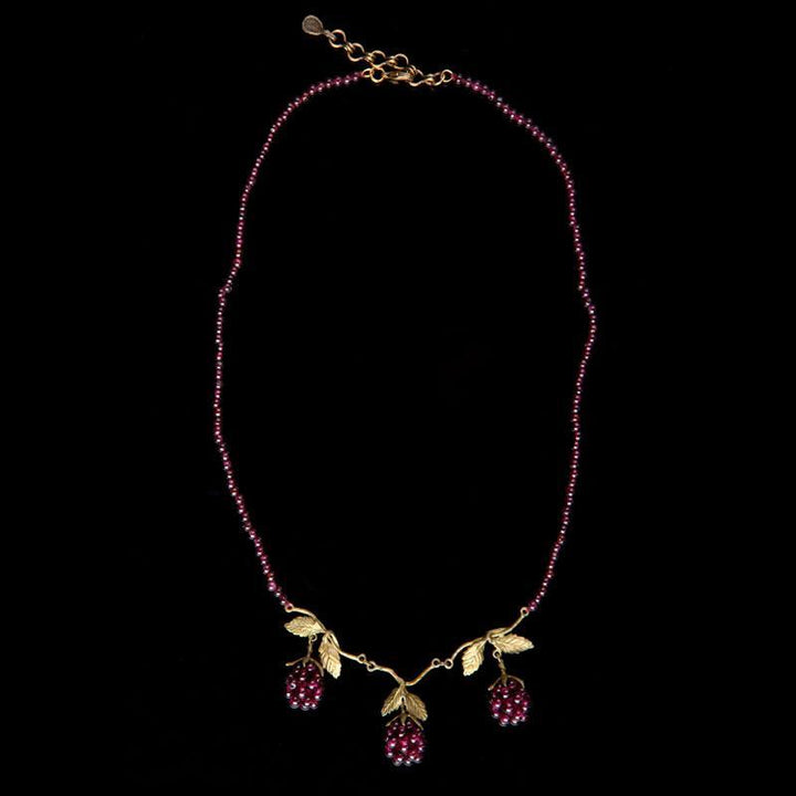 Raspberry Beaded Necklace - Michael Michaud Jewellery