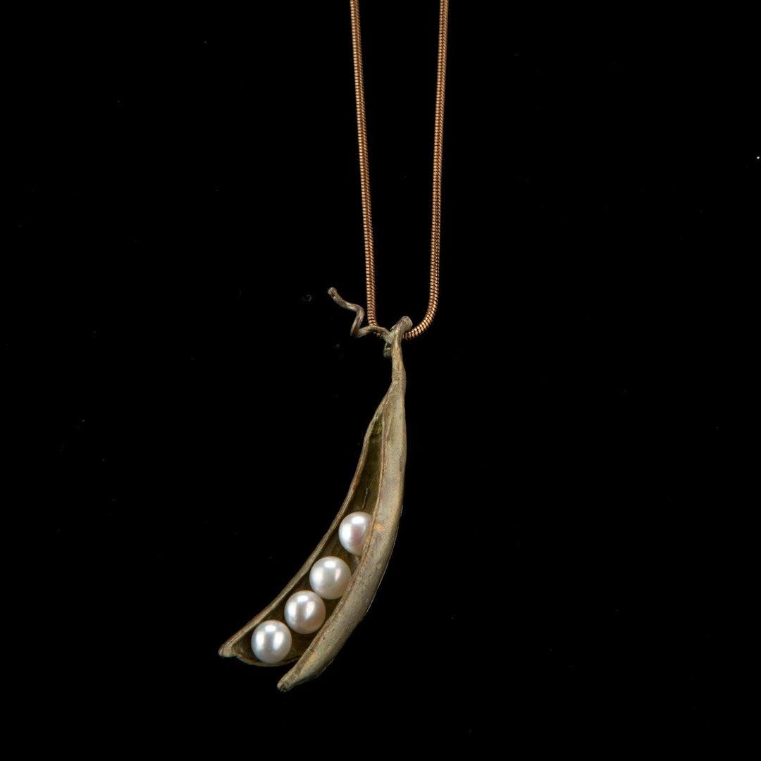 Pea Pod Pendant - 4 Pearls - Michael Michaud Jewellery