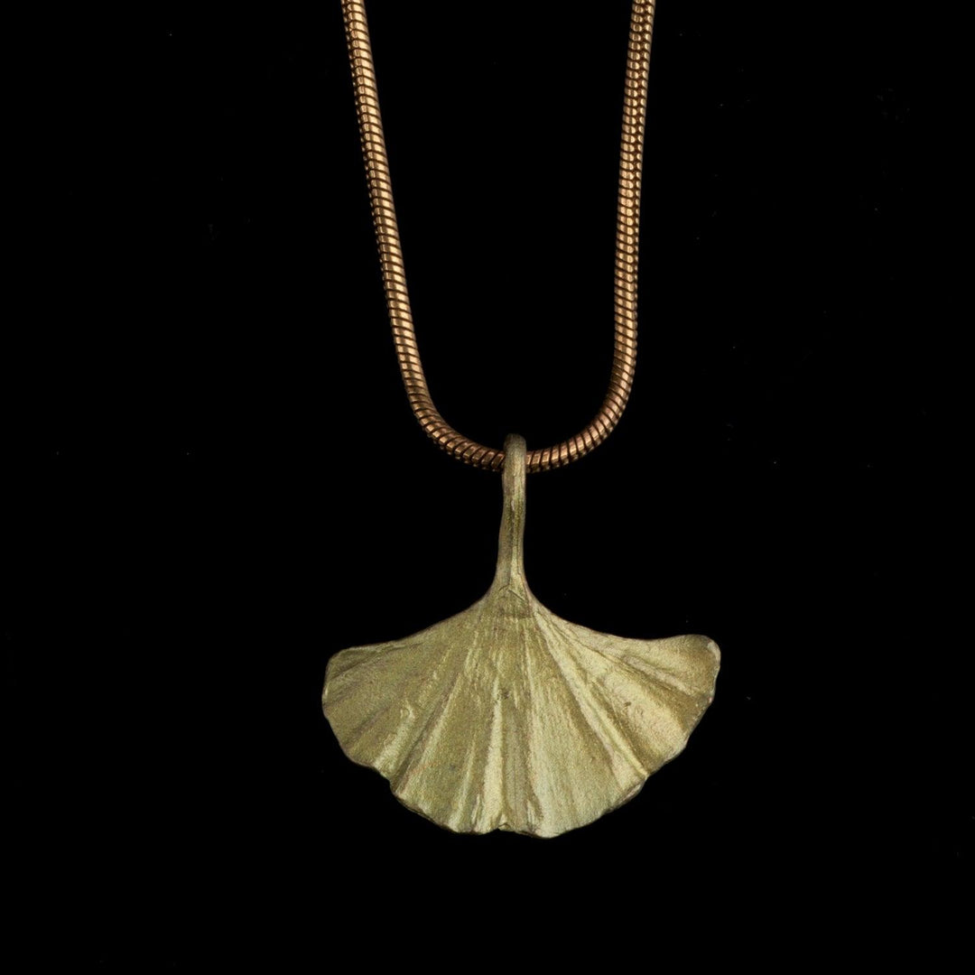 Ginkgo Pendant - Single Leaf - Michael Michaud Jewellery