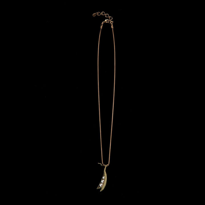 Pea Pod Pendant - 3 Pearls - Michael Michaud Jewellery