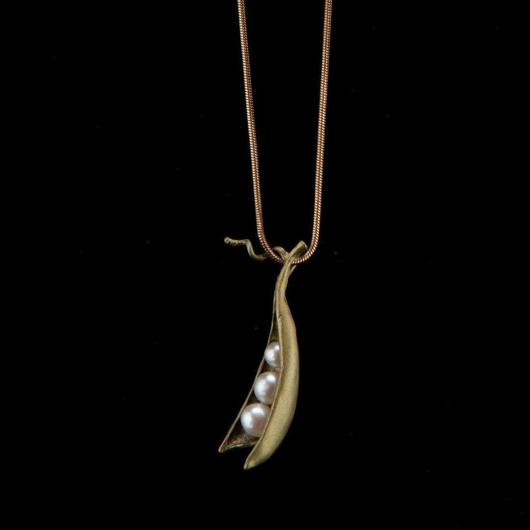 Pea Pod Pendant - 3 Pearls - Michael Michaud Jewellery