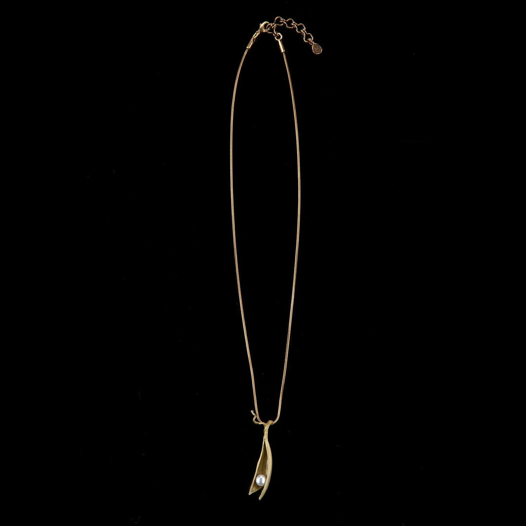 Pea Pod Pendant - 1 Pearl - Michael Michaud Jewellery