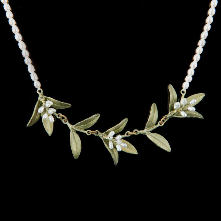 Flowering Myrtle Necklace - Pearl Contour - Michael Michaud Jewellery