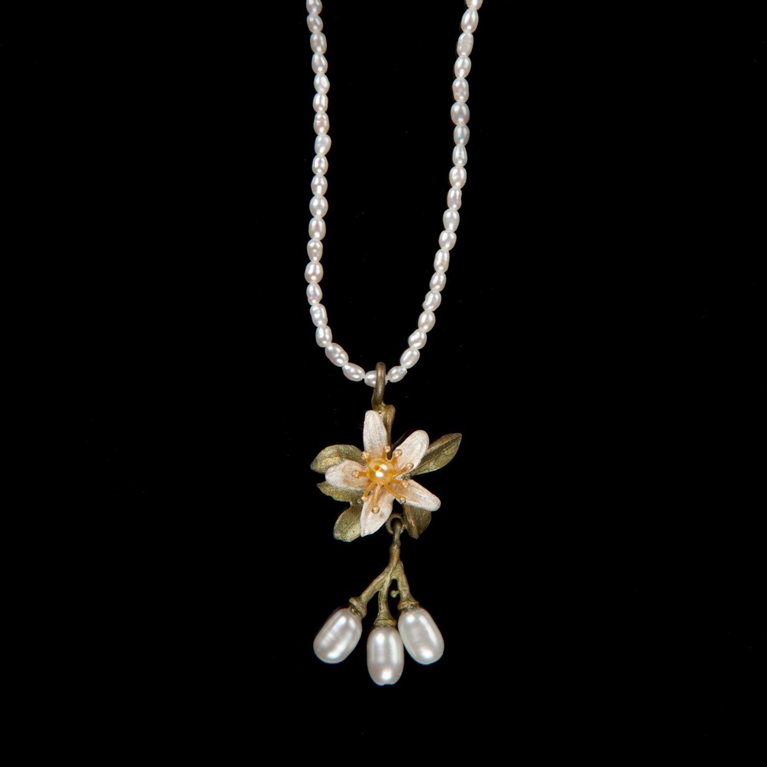 Orange Blossom Pendant - Flower Pearls - Michael Michaud Jewellery