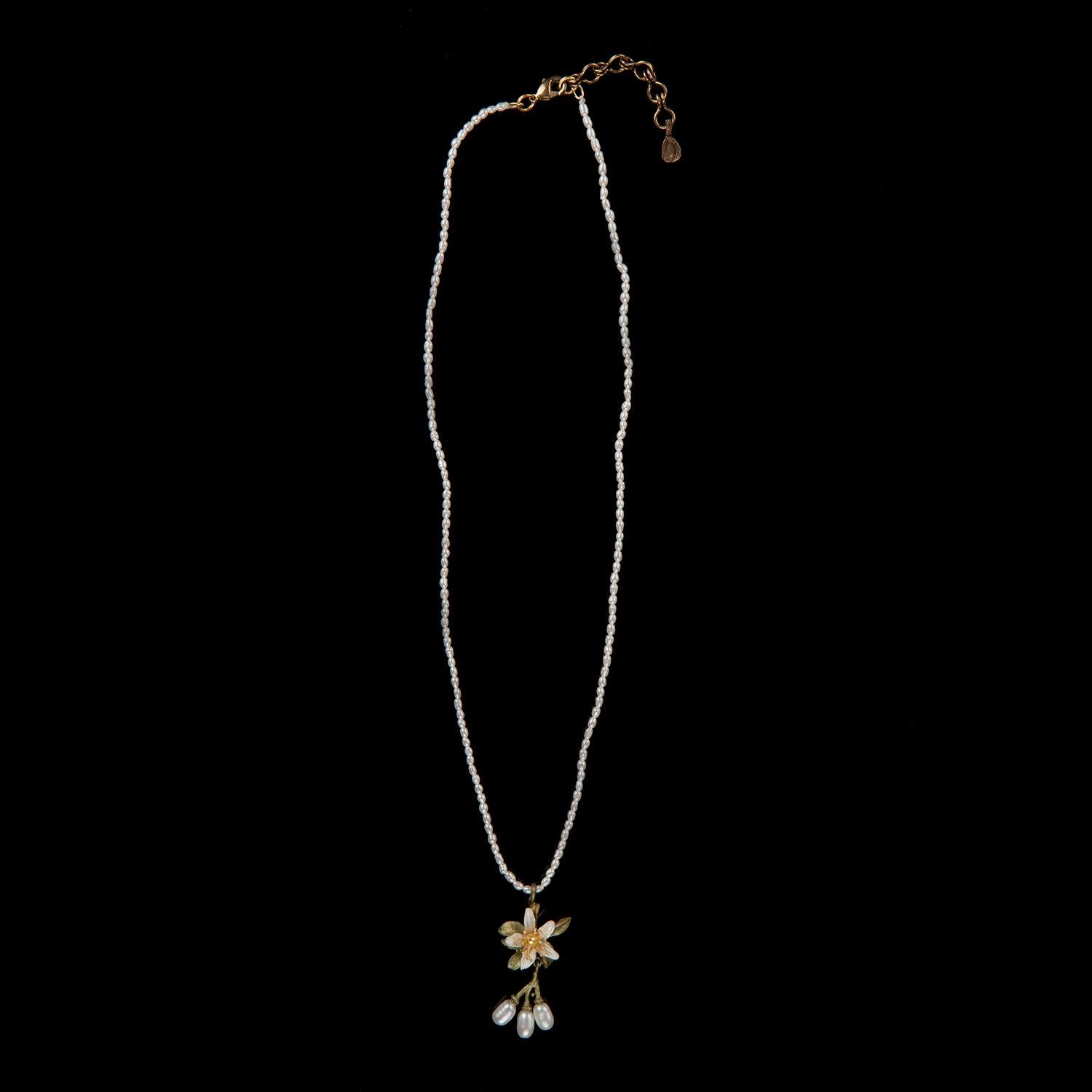 Orange Blossom Pendant - Flower Pearls - Michael Michaud Jewellery