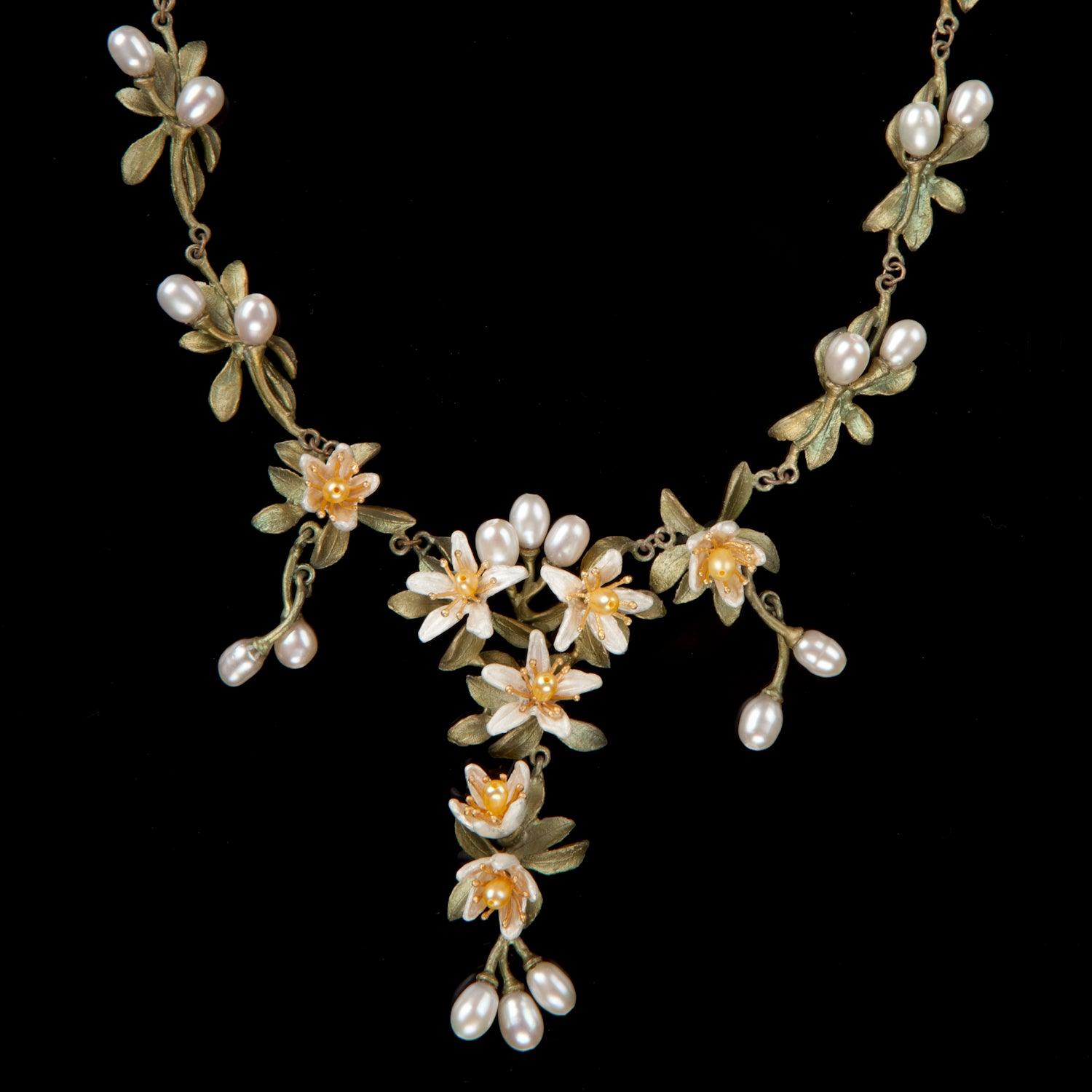 Orange Blossom Necklace - Flowers - Michael Michaud Jewellery