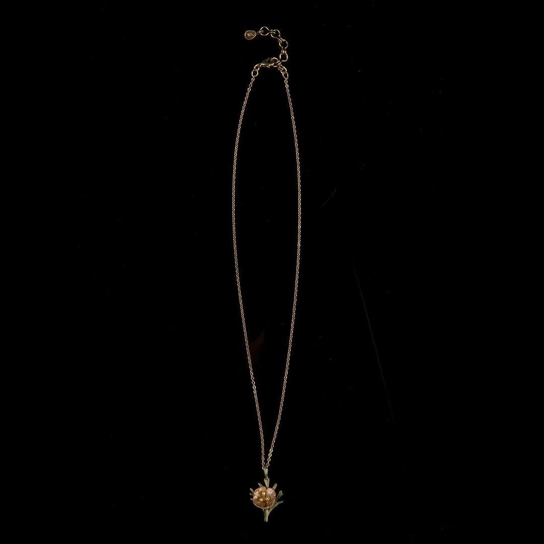 California Poppy Pendant - Petite Flower - Michael Michaud Jewellery