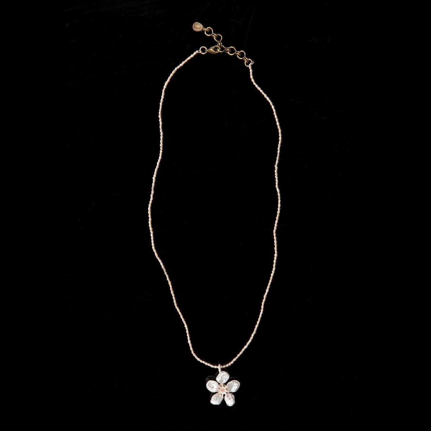 Cherry Blossom Pendant - Single Flower - Michael Michaud Jewellery