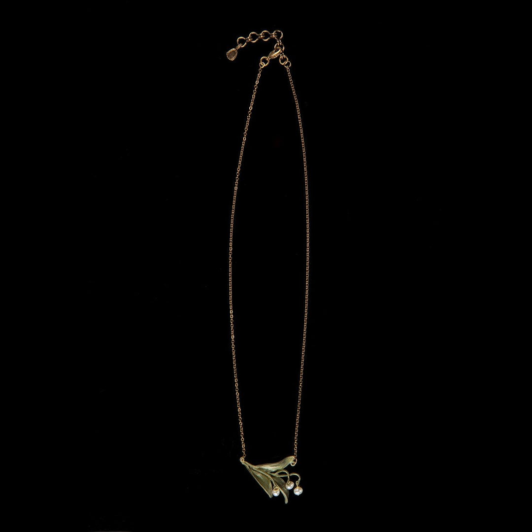 Lily of the Valley Pendant - Triple Leaf - Michael Michaud Jewellery