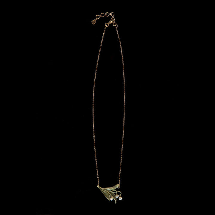 Lily of the Valley Pendant - Triple Leaf - Michael Michaud Jewellery