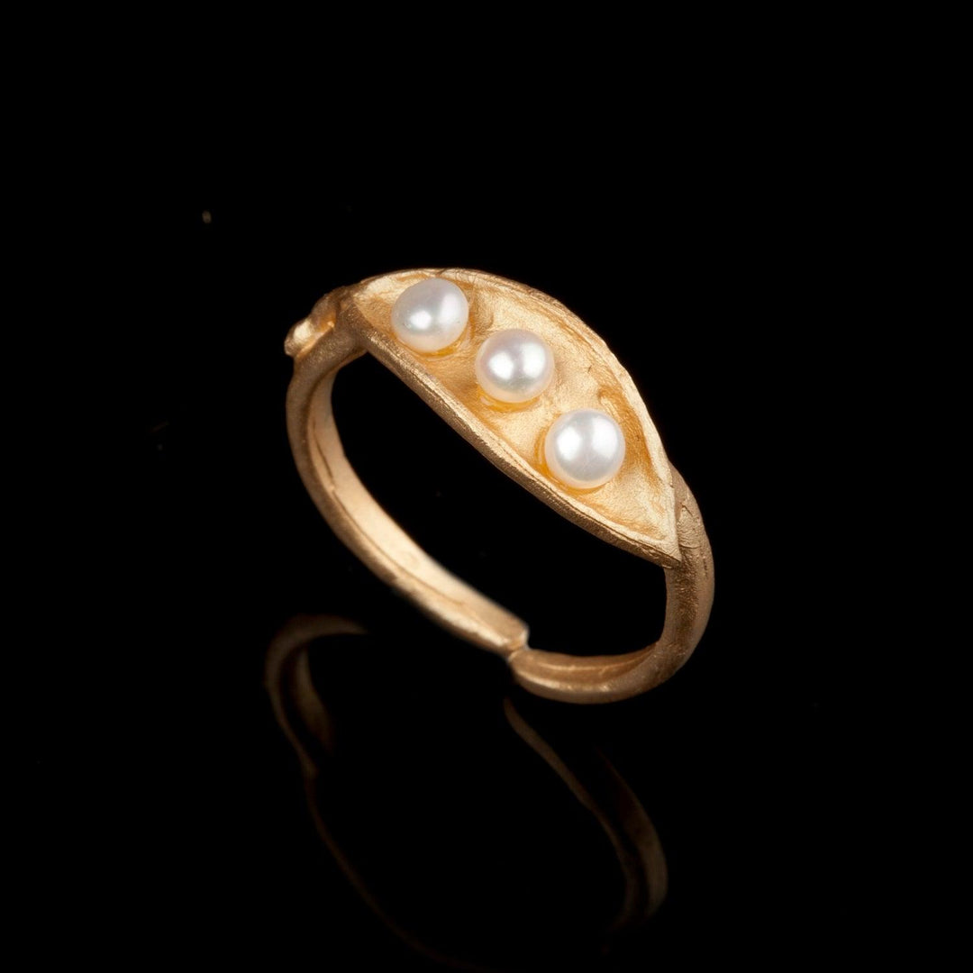 Pea Pod Triple Pearl - Ring - Michael Michaud Jewellery