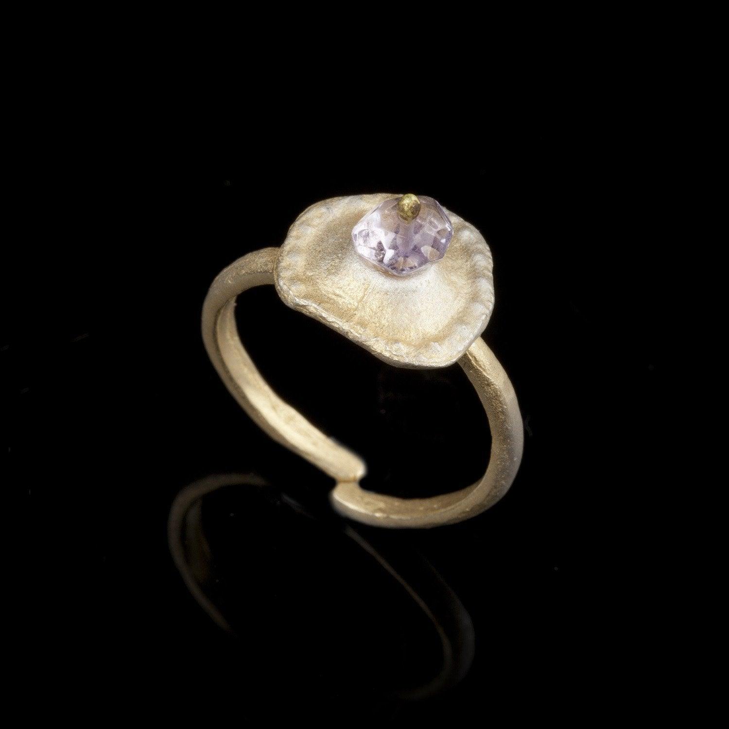 Sea Urchin Single Ring - Amethyst - Michael Michaud Jewellery